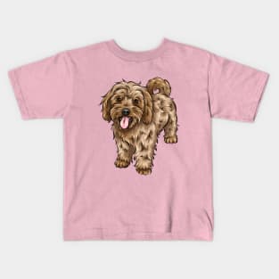 Ginger Cavapoo Dog Kids T-Shirt